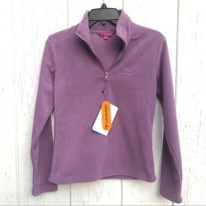 Longboard  Girl Purple 3/4 Zip Fleece Shirt